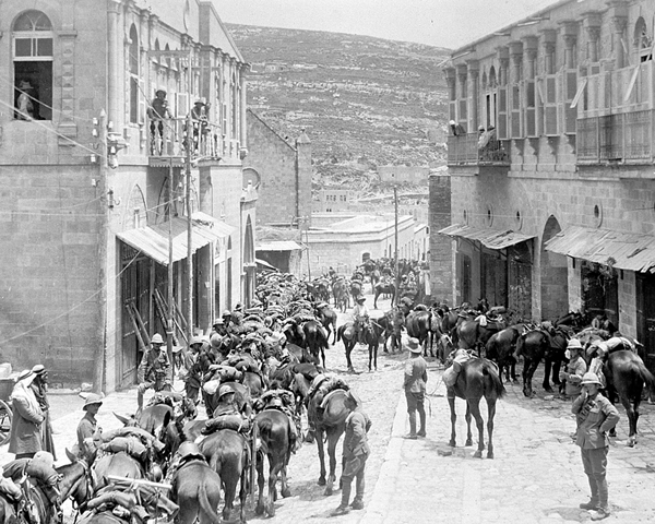British Yeomanry and Australian Light Horse at Es Salt, 1918