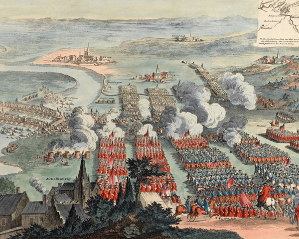 The Battle of Dettingen, 1743