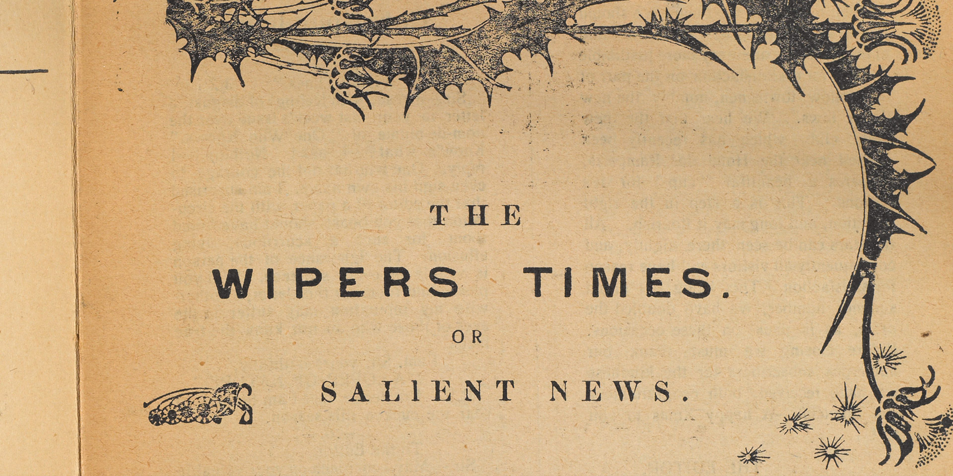 The Wipers Times The soldiers’ paper National Army Museum