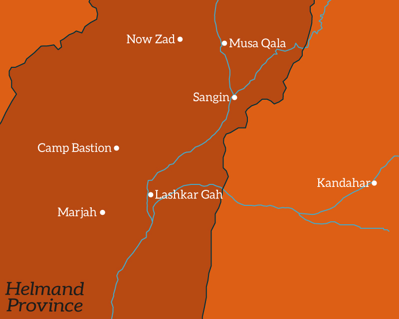 Helmand Province Map 