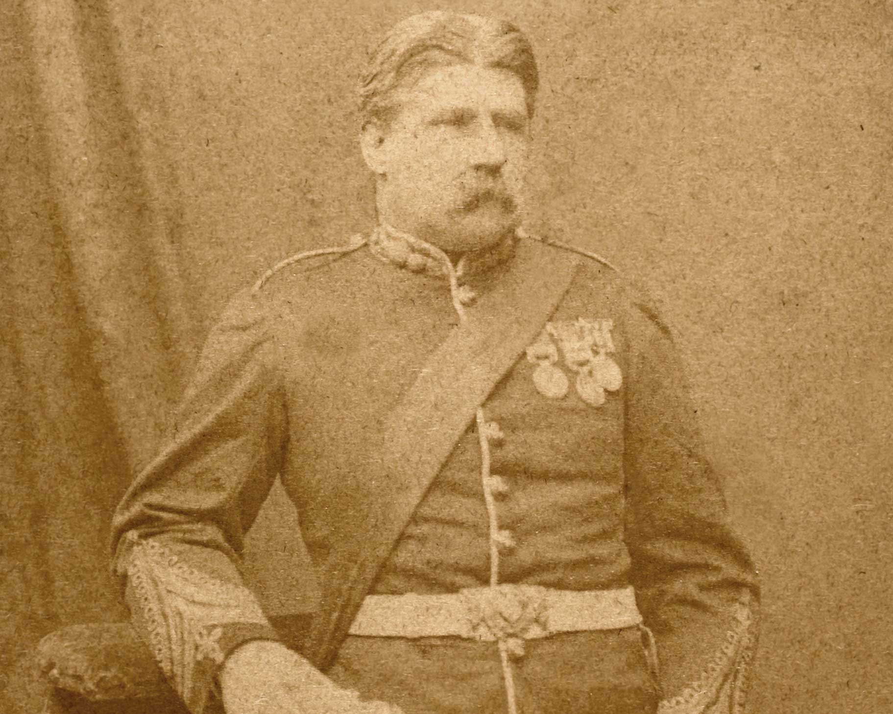 Lieutenant Colonel Campbell Clark, 104th Regiment of Foot (Bengal Fusiliers), c1877