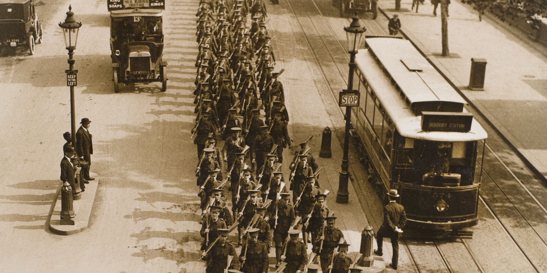 Citizen soldiers parade