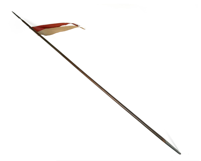 Pattern 1846 Lance fitted with a red and white pennon