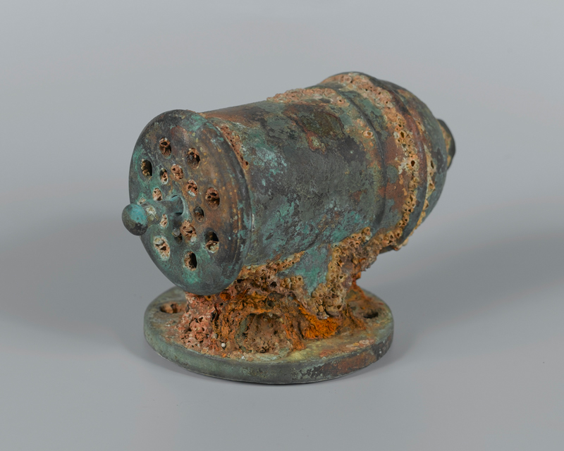 Brass bilge-pump valve salvaged from the wreck of HMT 'Birkenhead', 1852
