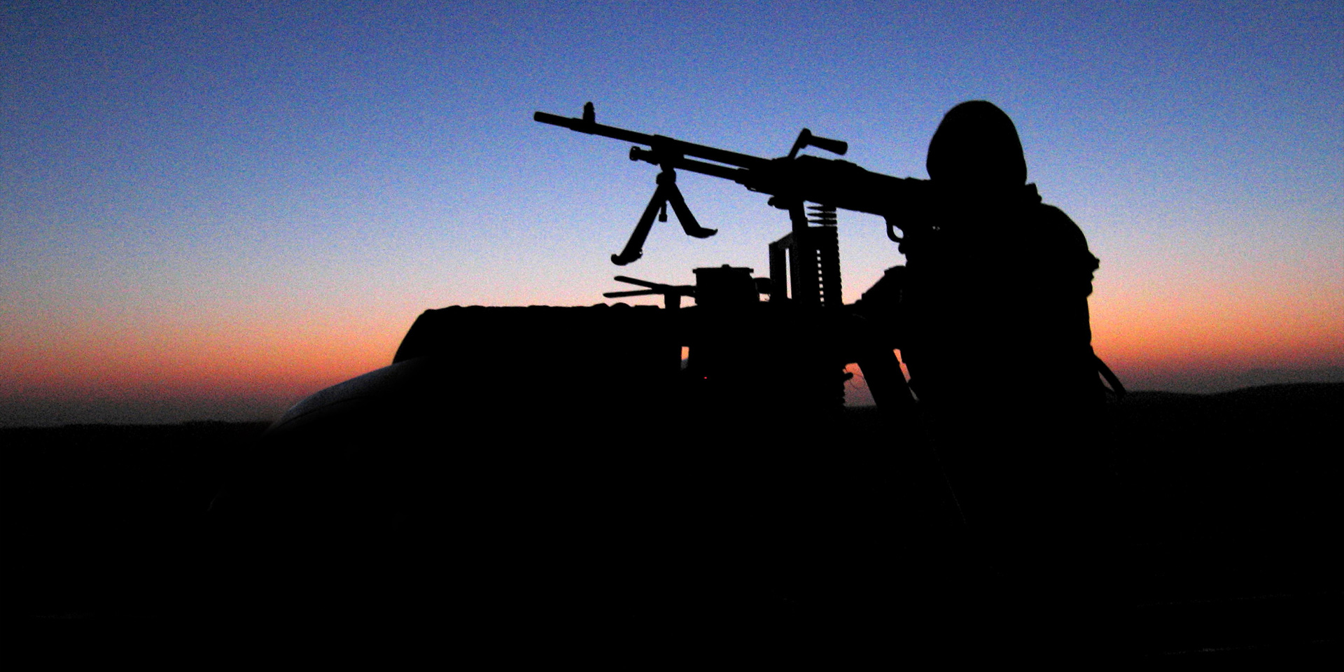 SAS man on vehicle mounted gun