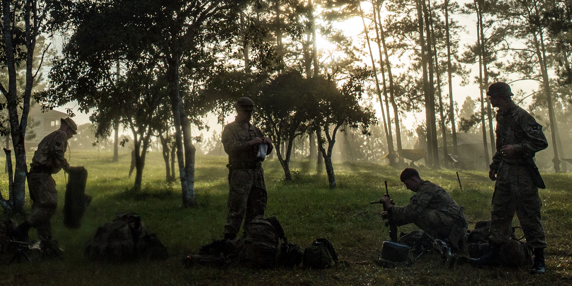 Special forces in forest