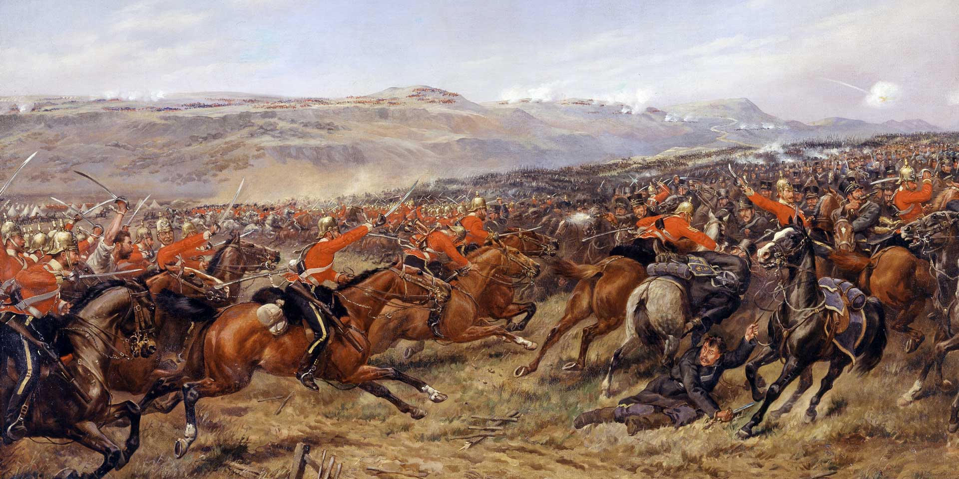'The Charge of the Heavy Brigade' by Godfrey Douglas Giles, 1897