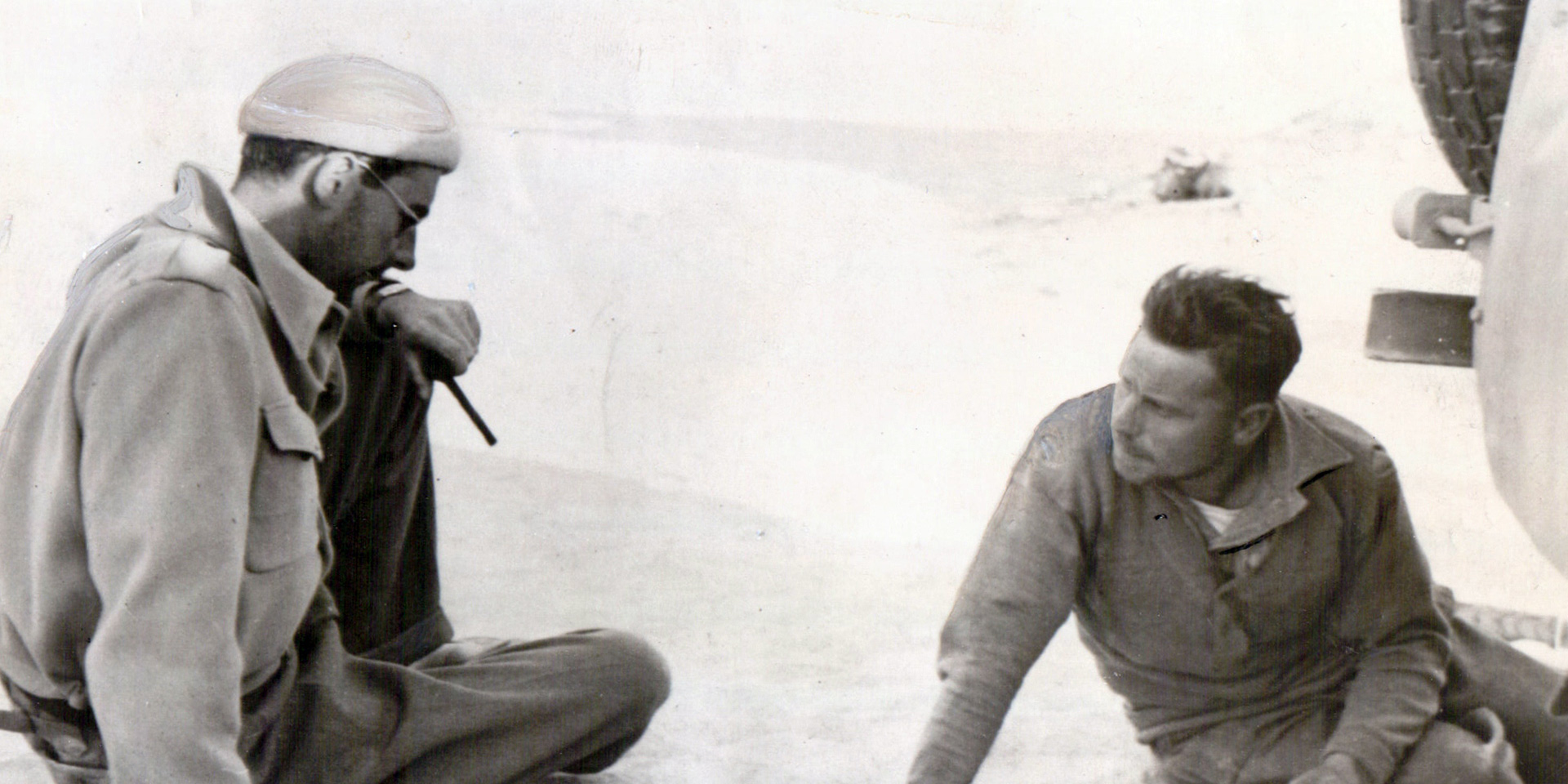 Soldiers planning a dessert operations, 1941 Soldiers planning a dessert operations, 1941