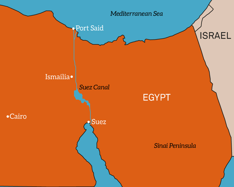 Suez Canal Area Map The Suez Canal HXDM