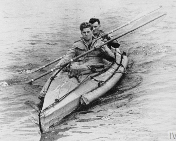 A Combined Operations Pilotage Parties canoe, c1944
