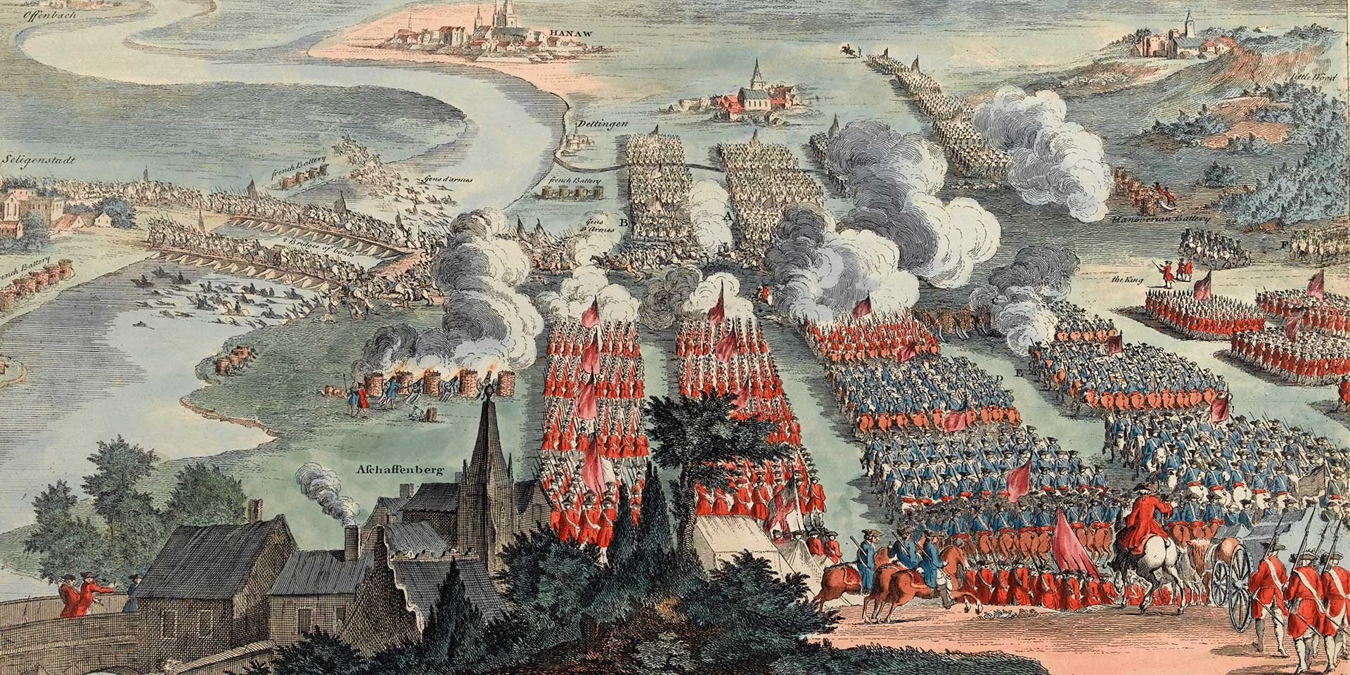 A view of the Glorious Action of Dettingen June 27