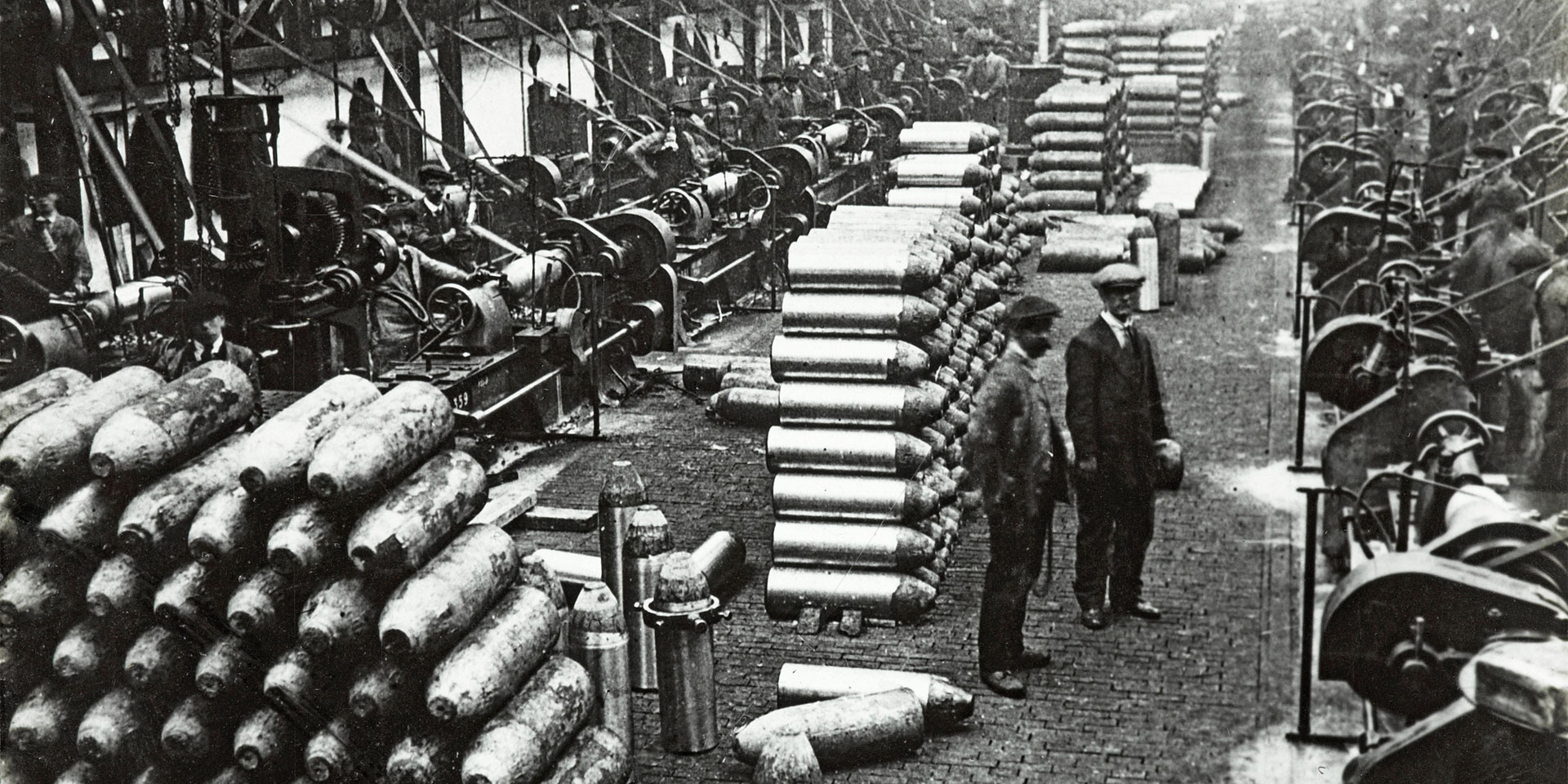 Shell production at Sir Robert Hadfield Ltd in Sheffield, 1914