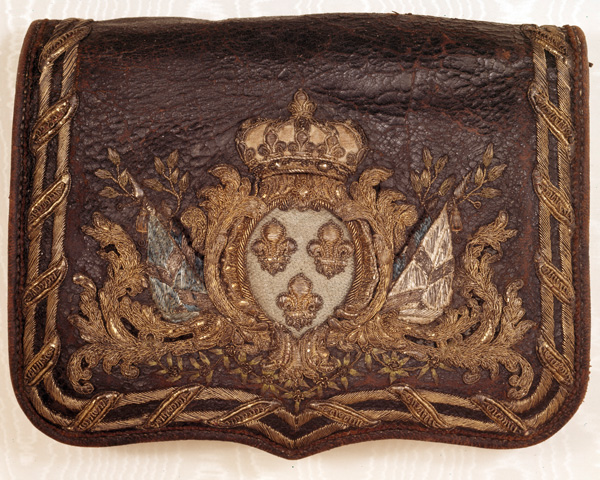 French infantry cartridge pouch taken at Dettingen, 1743