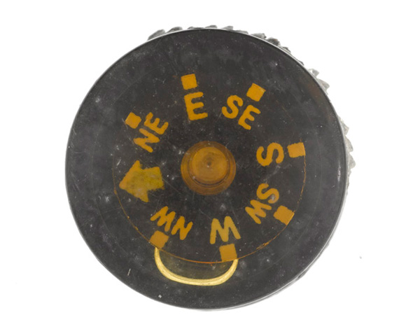 Button escape compass from Andy McNab's survival tin