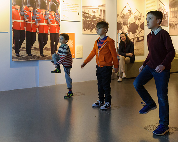 Children marching