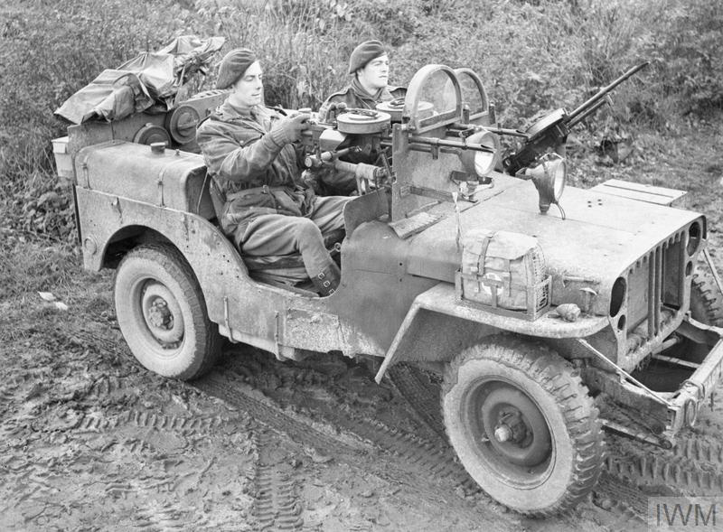 Armoured SAS jeep near Geilenkirchen in Germany, 1944