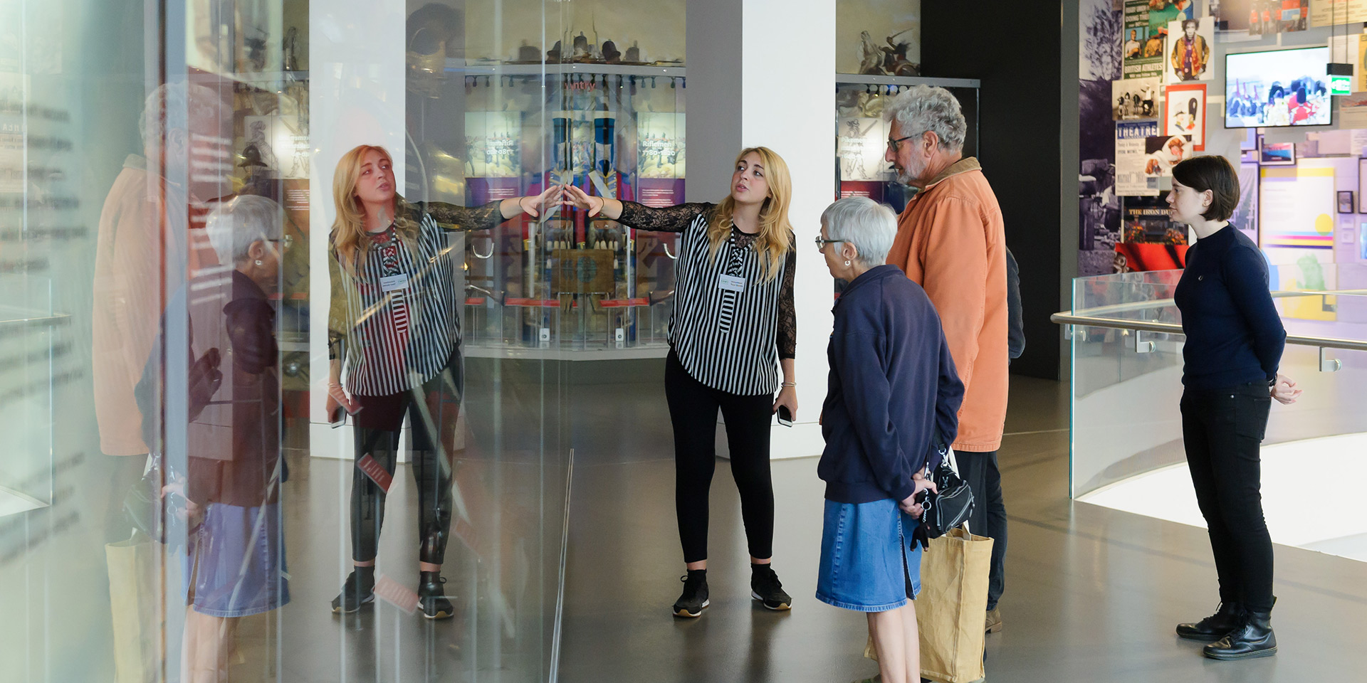 Group on tour of the museum