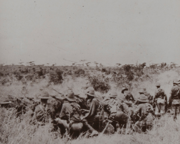 British troops engage Lettow-Vorbeck’s column, 1916