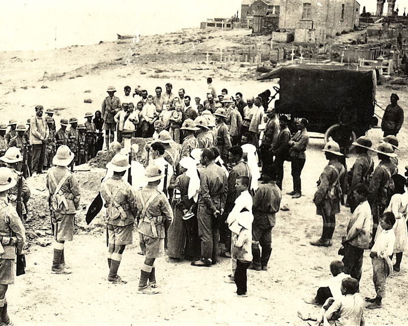 Funeral of British soldiers killed at Baku, August 1918