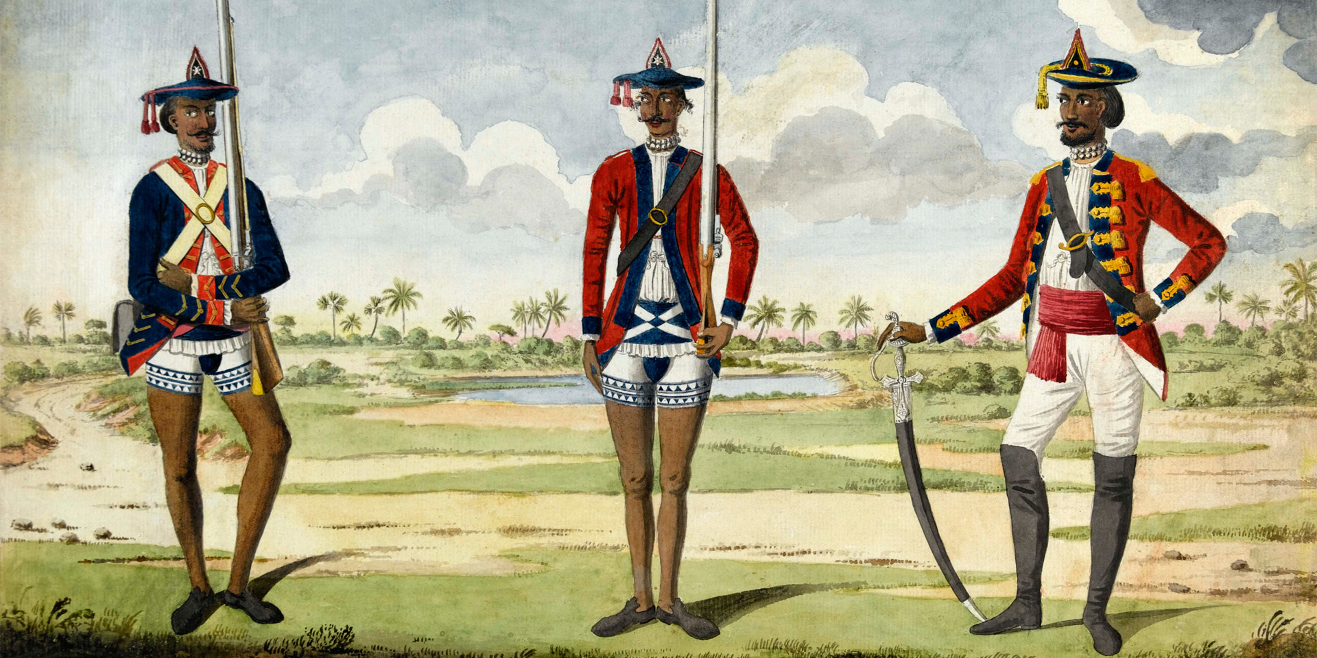 Bengal Army troops, c1785