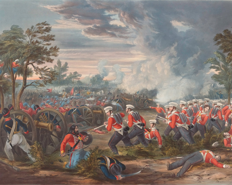 The 31st Regiment advancing at the Battle of Mudki, 1845