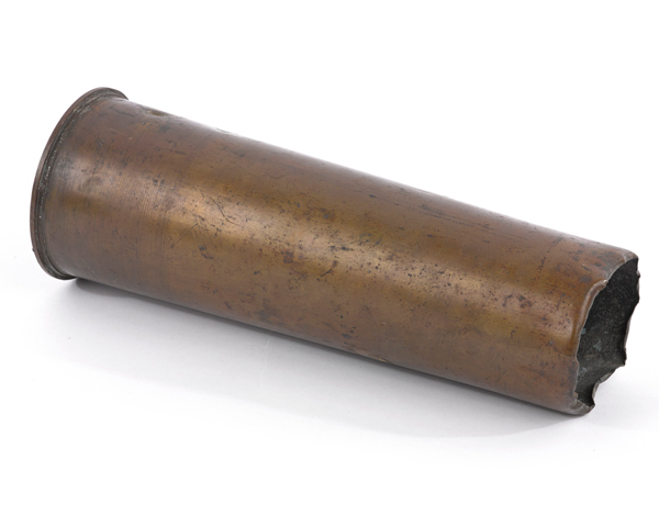 18-pounder shell case fired during the Easter Rising, 1916