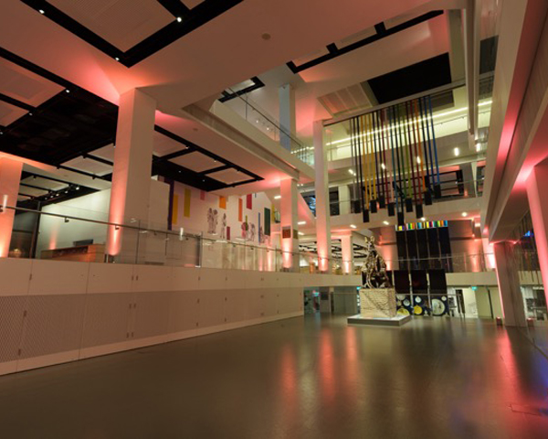 Atrium at night