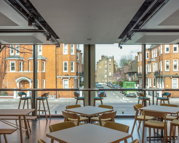 Café 2 looking towards Royal Hospital Road