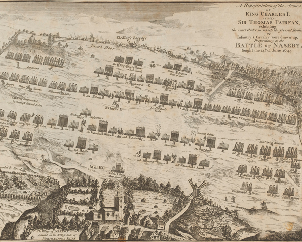 The Royalist and Parliamentarian armies at Naseby, 1645