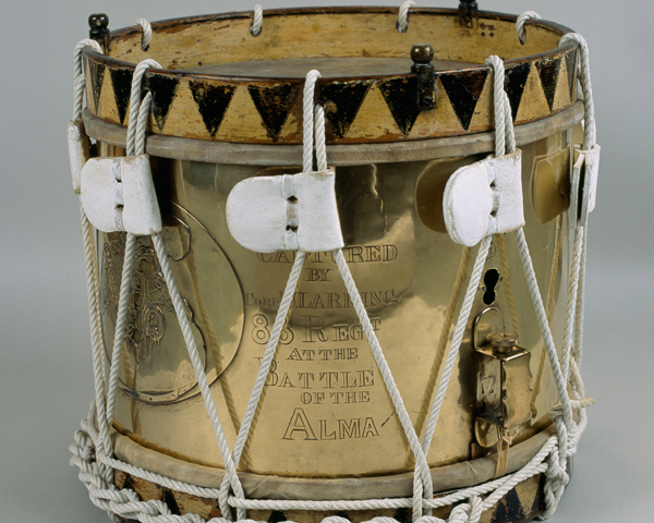 Russian side drum captured by the 88th Regiment of Foot at the Battle of the Alma, 1854 