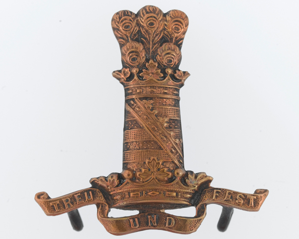 Other ranks' cap badge, 11th (Prince Albert's Own) Hussars, c1900