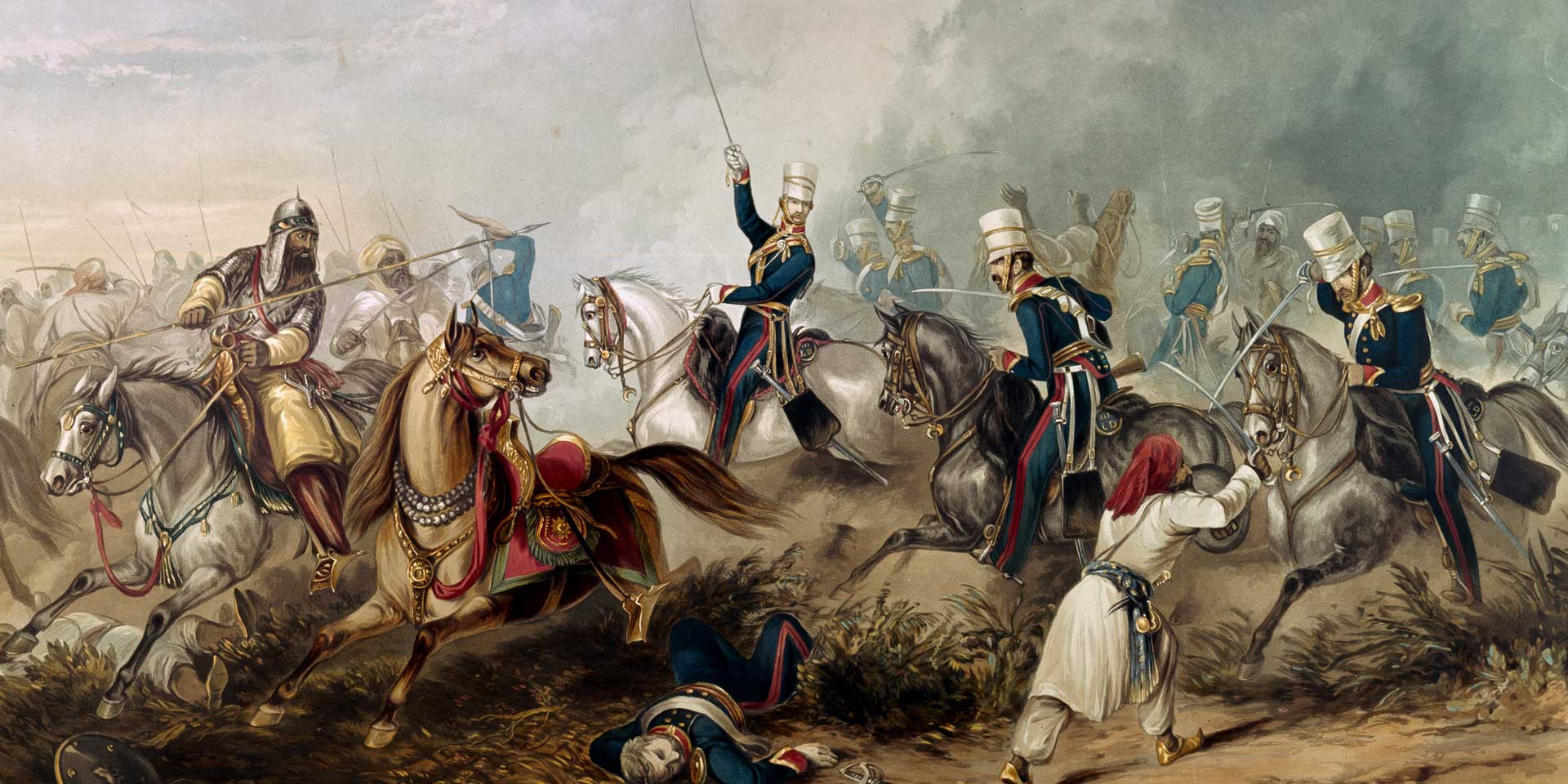Charge of the 3rd King's Own Light Dragoons at Chillianwala, 1849