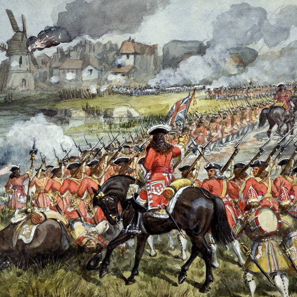 The 16th Regiment of Foot at Blenheim, 1704