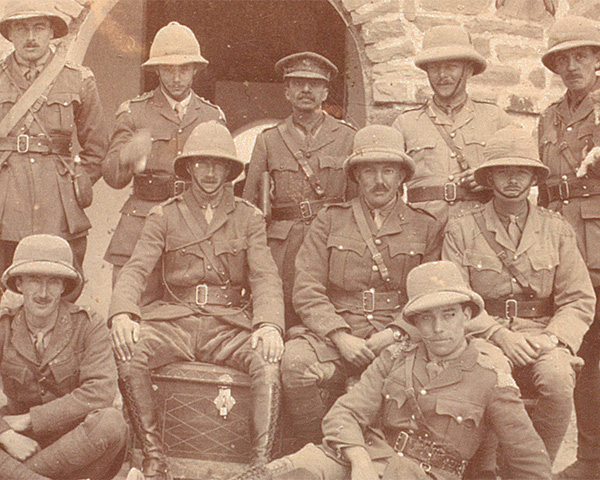 Officers of the 28th Light Cavalry at Meshed, 1918