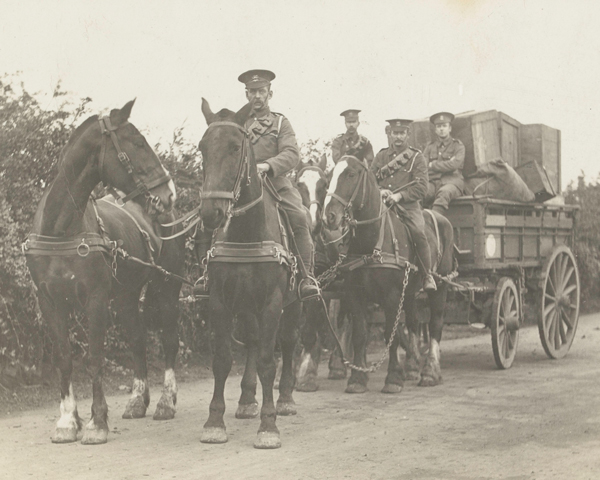 A supply waggon, 1916