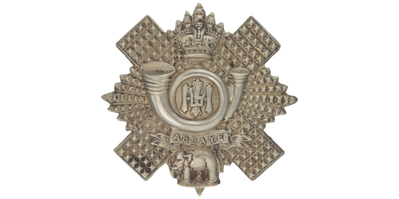 Other ranks’ glengarry badge, The Highland Light Infantry, c1900