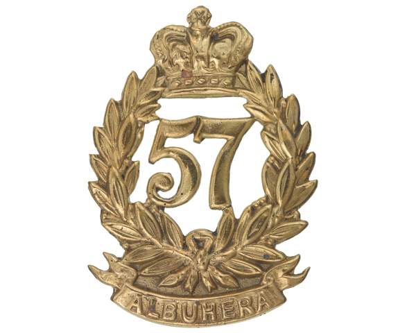 Glengarry badge, 57th (West Middlesex) Regiment of Foot, c1879 