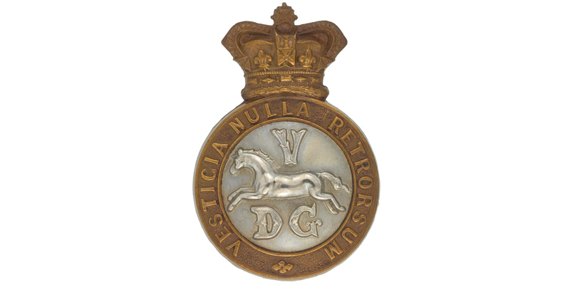 Other ranks' cap badge, 5th Dragoon Guards, c1900