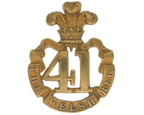 Glengarry badge, 41st (The Welsh) Regiment of Foot, c1874