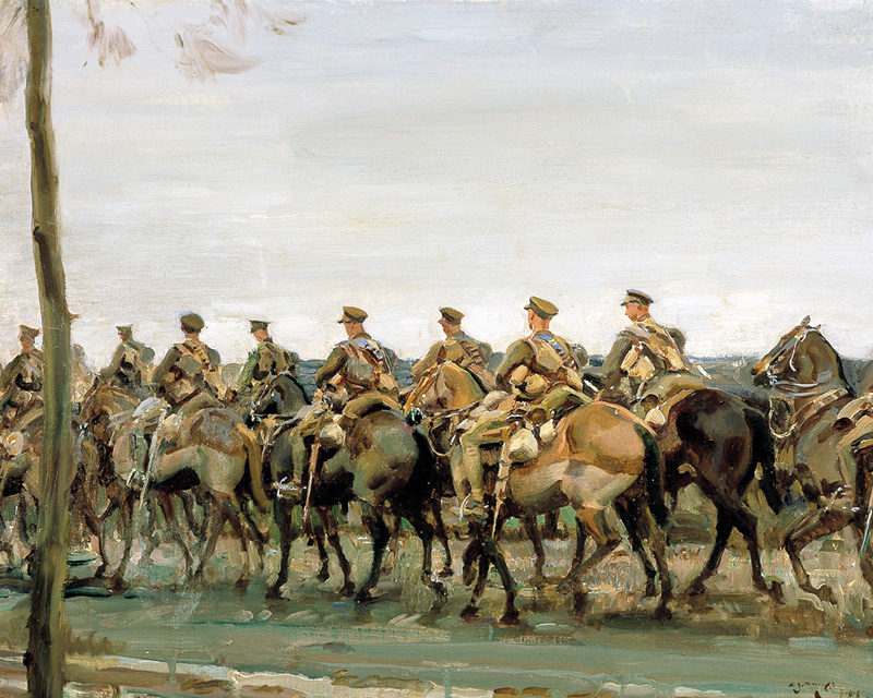 Lord Strathcona’s Horse on the march, 1918