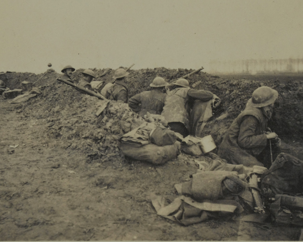 The 4th Worcestershire Regiment on the River Lys, 1918