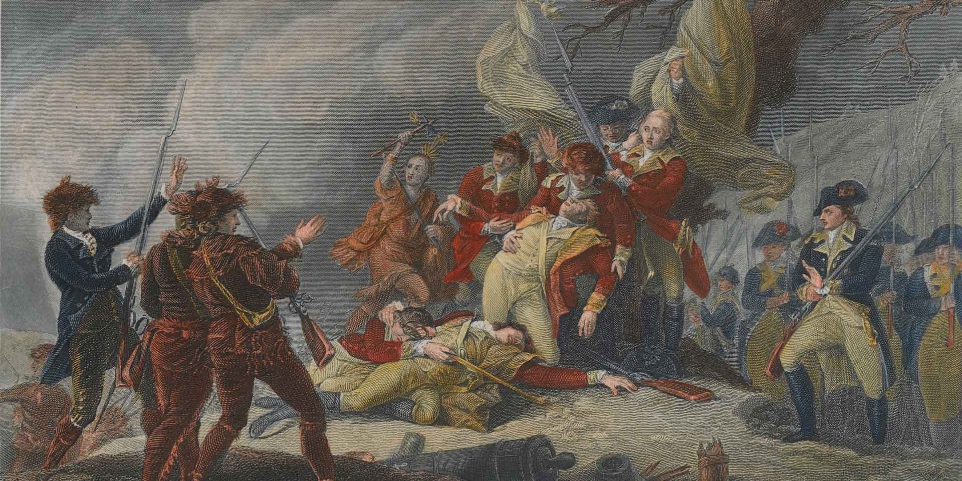The death of General Montgomery at Quebec, 1775