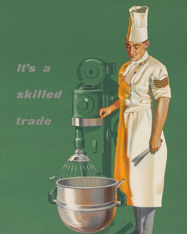 Recruitment poster for the Army Catering Corps, c1960