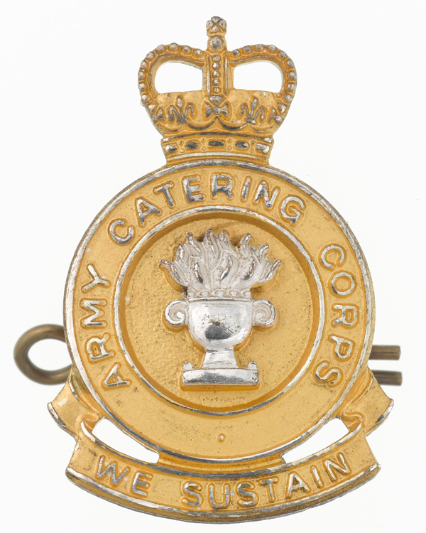 Officers' cap badge, Army Catering Corps, 1990