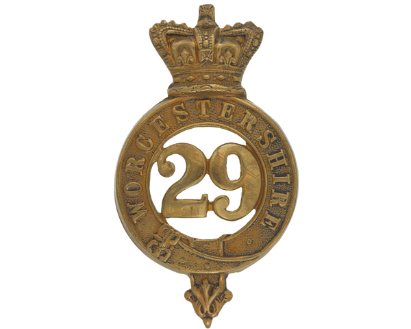 Glengarry badge, 29th (Worcestershire) Regiment of Foot, c1874