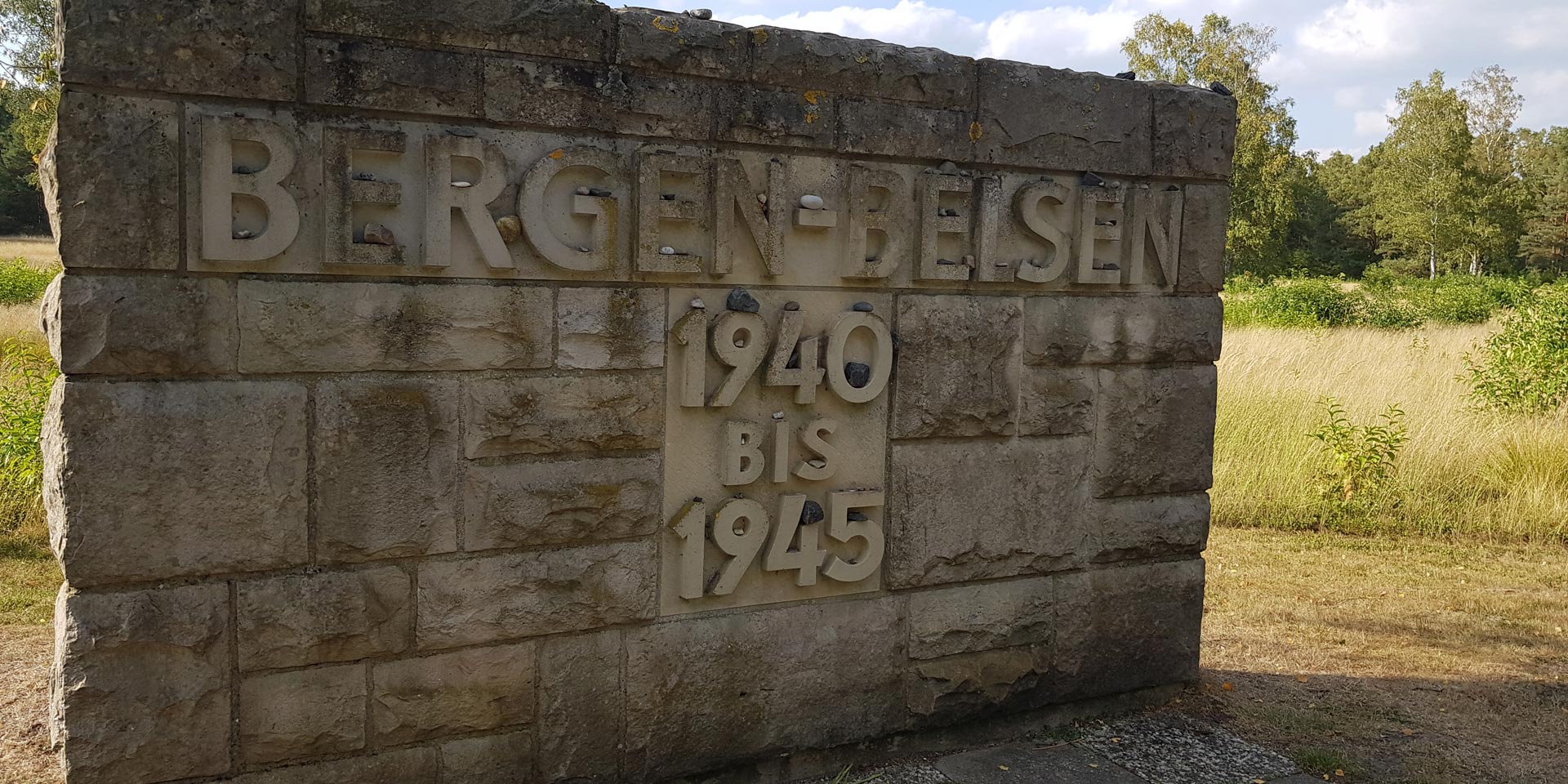 Bergen-Belsen entrance stone, 2018