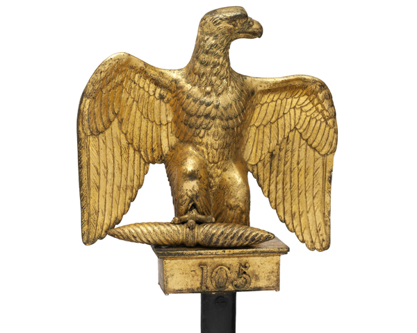 Eagle of the French 105th Regiment, captured at Waterloo, 1815