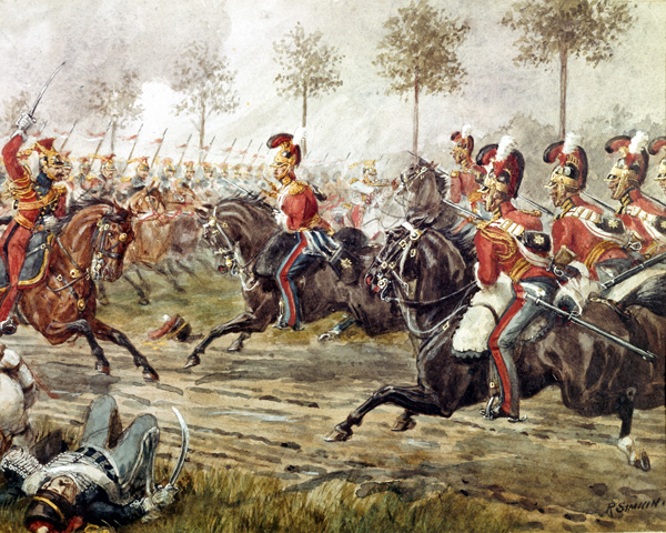 Charge of the 1st Life Guards at Genape, 1815