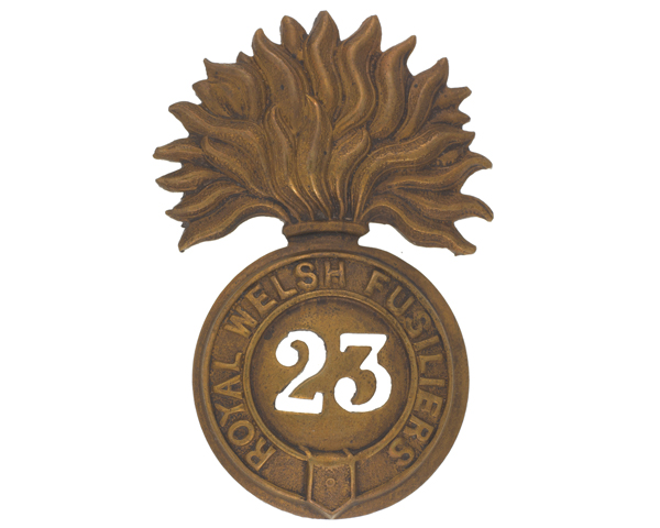 Other ranks' glengarry badge, The Royal Welch Fusiliers, c1874