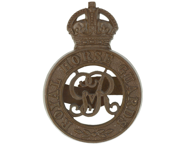 Cap badge of The Royal Horse Guards, c1914